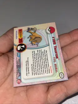 2000 Topps Pokemon TV Animation Edition Series 3 Non Holo #128 Tauros Blue Label - Image 5