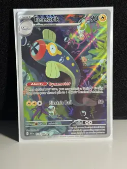 Pokemon TCG Eelektrik Black Bolt Illustration Rare 114/086 NM Card - Image 1