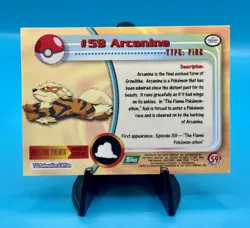 Pokemon Arcanine #59 Topps Green Logo Non Foil - Image 2