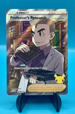 Pokemon TCG Professor's Research 024/025 Full Art Celebrations - Image 1