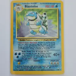 Pokemon TCG Blastoise Base Set Holo Rare 2/102 Wizards 1999 English - Image 1