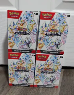 4x Pokemon TCG Prismatic Evolutions Booster Bundle. New/Factory Sealed - Image 1