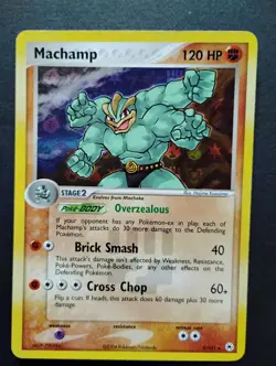 Machamp 9/101 Hidden Legends Reverse Holo 2004 Vintage Pokemon TCG Card LP - Image 1