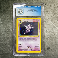 CGC 8.5 Haunter 6/62 Rare Holo Pokemon Fossil - 1st Edition - Image 1