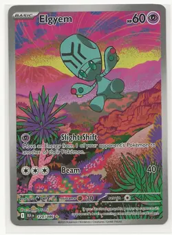 Elgyem 120/086 Sv: Black Bolt Illustration Rare Holo Pokemon Card NM English - Image 1