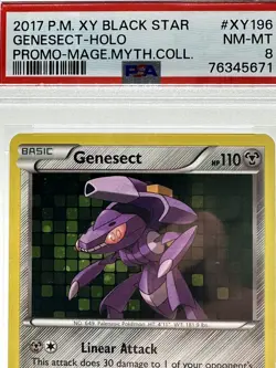 2017 Pokemon XY Genesect XY196 Black Star Promo NM-MT PSA 8 - Image 2