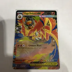 Pokemon Mega Emboar EX 031/217 Holo EX Stage 2 Fire HP 380 Pokemon TCG - Image 1