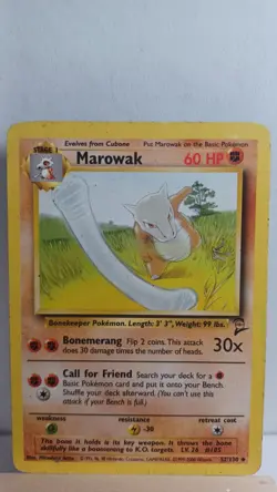 Marowak [HP] - Pokemon TCG Base Set 2 52/130 [Uncommon] - Image 1