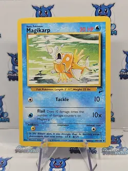 Pokemon Magikarp 50/130 Base Set 2 LP - Image 1