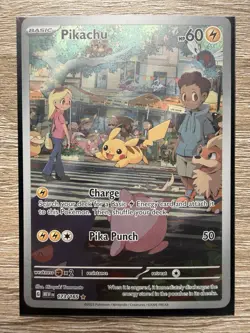 Pokemon Pikachu Illustration Rare 173/165 Scarlet & Violet 151 Full Art Holo - Image 1