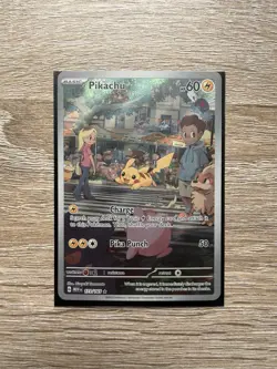Pokemon Pikachu Illustration Rare 173/165 Scarlet & Violet 151 Full Art Holo - Image 2