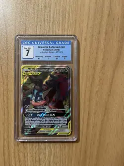 Greninja and Zoroak GX 201/214 CGC 7 Unbroken Bonds Pokemon Tag Team - Image 1
