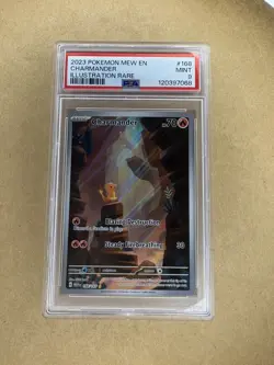 Pokemon Charmander 168/165 Scarlet & Violet 151 Illustration Rare PSA 9 Mint - Image 1
