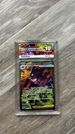 Pokemon TCG Mega Gengar EX 284/217 SIR. Ace 10 PERFECT SUBGRADES - Image 1