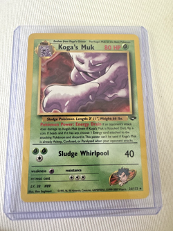 Pokemon TCG Koga's Muk 26/132 Gym Challenge Rare NM - Image 1