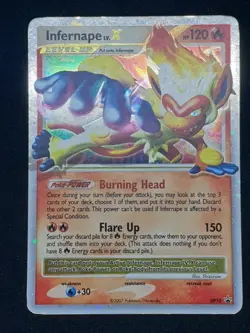 Pokemon: 2007 Infernape Lv.X Holo DP10 Black Star Promo (LP) - Image 1
