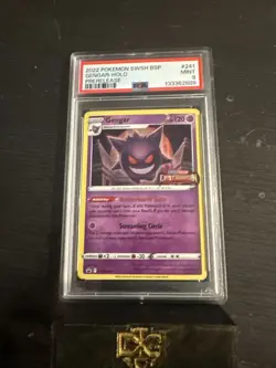 Pokemon Gengar TCG SWSH241 Lost Origin Prerelease Holo Black Star Promo Mint 9 - Image 1