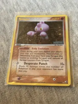 Pokemon TCG Tyrogue 33/115 Unseen Forces Reverse Holo STAMPED HP - Image 1