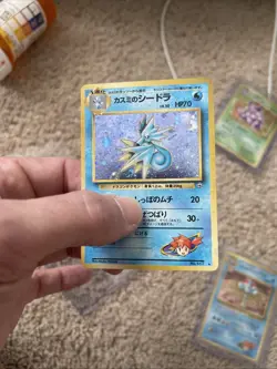 Japanese Pokemon TCG Misty's Seadra Holo Rare No.117 - Image 3
