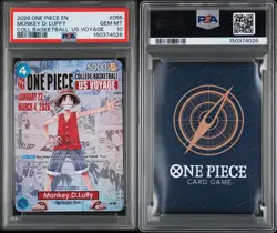2026 ONE PIECE PROMOS COLLEGE BASKETBALL US VOYAGE MONKEY D. LUFFY PSA DNA 10 - Image 1