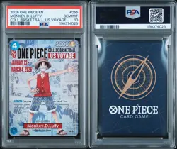 2026 ONE PIECE PROMOS COLLEGE BASKETBALL US VOYAGE MONKEY D. LUFFY PSA DNA 10 - Image 1