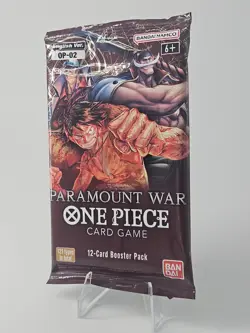 Bandai One Piece Card Game Paramount War OP-02 Booster Pack 12 Cards English - Image 1