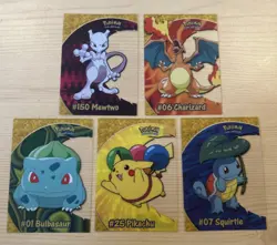 Pokemon TV Animation Edition 2 Topps PC1-5 2000 Complete Chase Clear Card Set - Image 1
