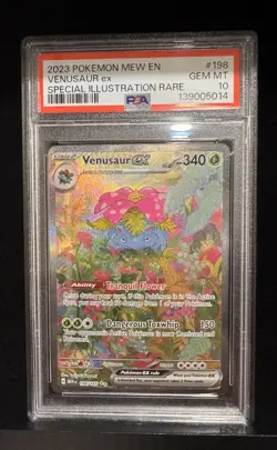 Pokemon TCG Venusaur EX Scarlet & Violet 151 Card 198/165 PSA 10 - Image 1