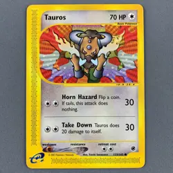 Tauros 133/165 Expedition Base Regular Common Pokemon Card 2002 English LP-NM - Image 1