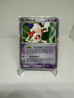 Pokemon TCG Mr. Mime EX FireRed LeafGreen Card 110/112 LP - Image 1