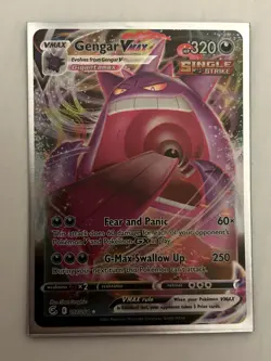 Pokemon Gengar VMAX Single Strike Holo Card 157/264 Set E English - Image 3