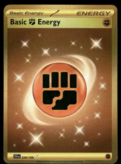 Pokemon Cards Basic Fighting Energy 258/198 Scarlet & Violet Hyper Rare NM - Image 1