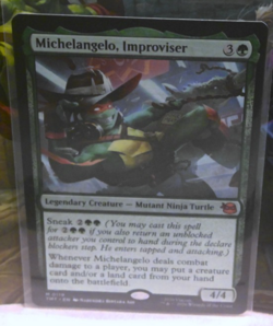 Michelangelo, Improvisor NM - MTG: Teenage Mutant Ninja Turtles (M0119) [Reg] - Image 1