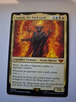 1x MTG Sauron, the Dark Lord, English Universes Beyond: LOTR 224 NM x1 - Image 1