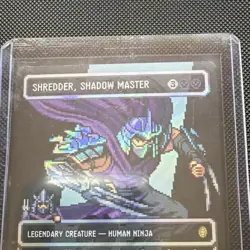 Wizards of the Coast Shredder, Shadow Master Foil TMNT 0088 Rare Blue Black - Image 2