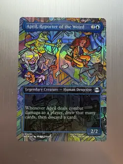 April, Reporter Of The Weird - 206 - MTG: Teenage Mutant Ninja Turtles - Foil - Image 1