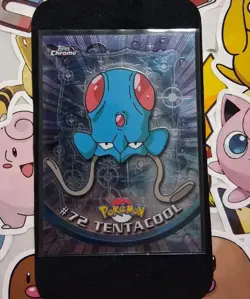 Tentacool #72 Topps Chrome Pokemon Card NM - Image 1