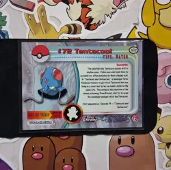 Tentacool #72 Topps Chrome Pokemon Card NM - Image 2