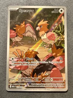 Spearow 151/132 Full Art Illustration Rare Mega Evolutions Pokemon TCG NM - Image 1