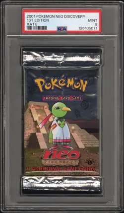 2001 POKEMON NEO DISCOVERY PACK 1ST EDITION XATU PSA 9 NEW CERT - Image 1