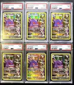 6 Slabs PSA 9 EN 2022 POKEMON SWORD & SHIELD LOST ORIGIN #TG06 FULL ART/GENGAR - Image 1