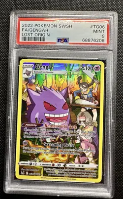 6 Slabs PSA 9 EN 2022 POKEMON SWORD & SHIELD LOST ORIGIN #TG06 FULL ART/GENGAR - Image 3