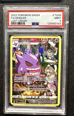 6 Slabs PSA 9 EN 2022 POKEMON SWORD & SHIELD LOST ORIGIN #TG06 FULL ART/GENGAR - Image 5