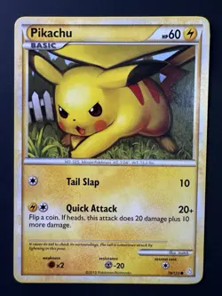 Pokemon Pikachu 78/123 HeartGold SoulSilver Non-Holo 2010 NM - Image 1
