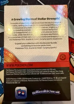 Pokemon TCG Scarlet & Violet Surging Sparks Booster Bundle 6 Packs NEW Sealed - Image 3