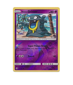 Pokemon - Alolan Grimer - 57/149 - Reverse Holo - Sun & Moon - NM/M - Image 1