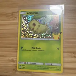 Pokemon TCG - Chikorita - 2/25 -McDonalds 25th Anniversary Promo - Holo - Image 1