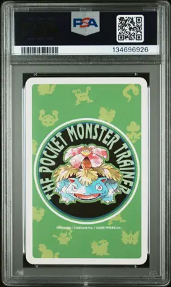 1996 POKEMON GREEN VERSION PLAYING CARDS #006 CHARIZARD 4 OF CLUBS PSA 9 - Image 2