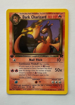 Pokemon - Dark Charizard 21/82 Team Rocket WOTC Non-Holo - 1st Edition - Image 2