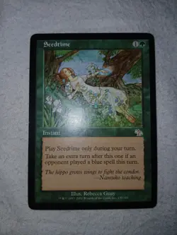 1X Seedtime Judgment Magic The Gethering WoTC TCG - Image 1